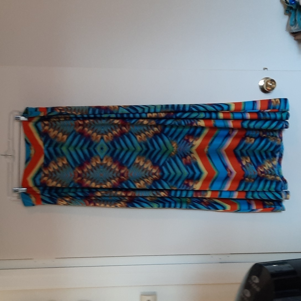 Multi-colored John Paul Richards Long Skirt